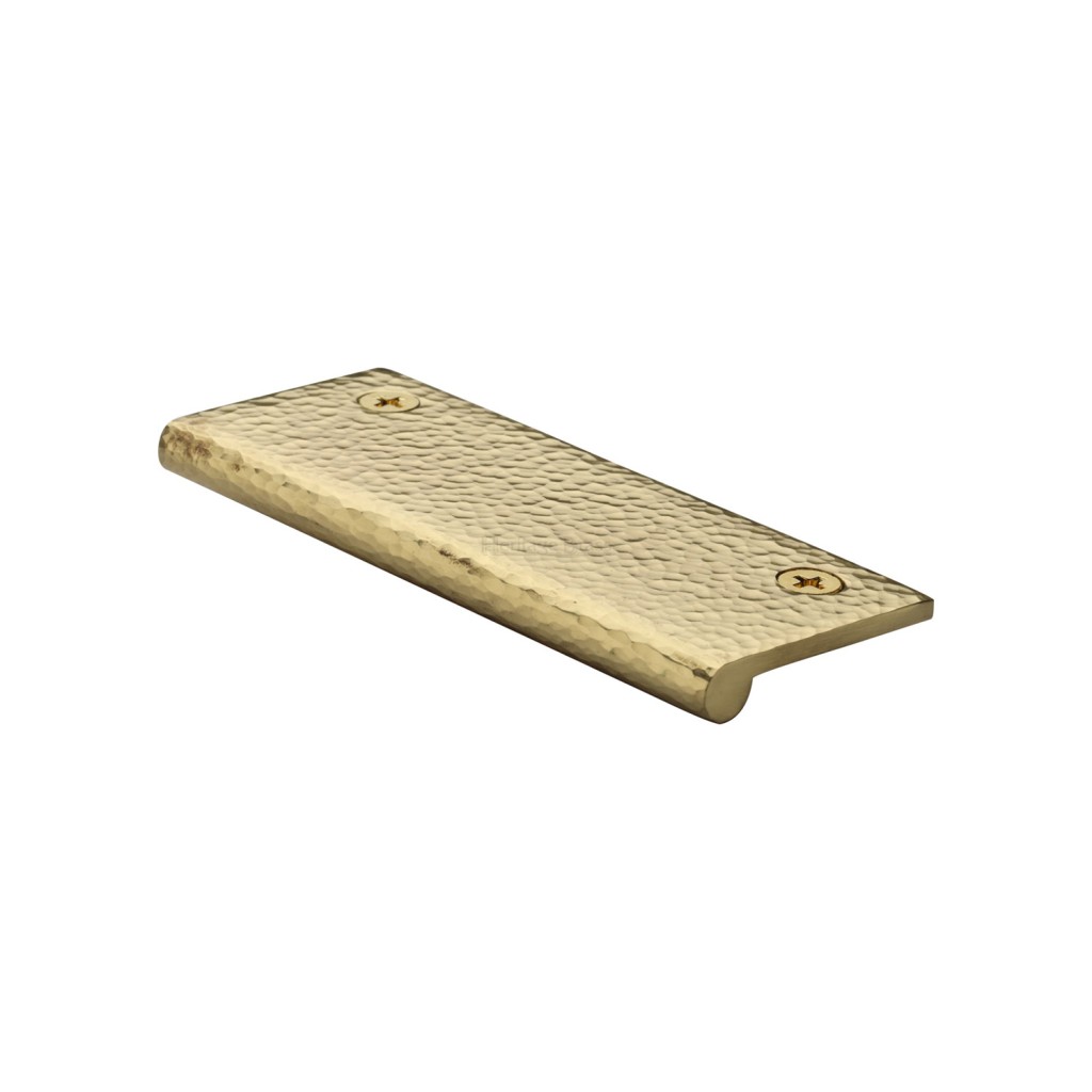 M Marcus Heritage Brass EP Hammered Cabinet Edge Pull 100mm